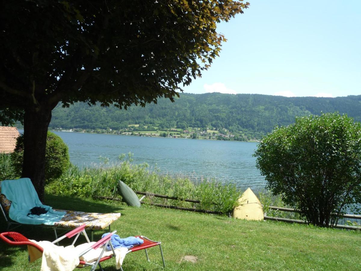 Maren Seeblick Appartement Haus Haensel&Gretel Direkt Am Ossiacher See Mit Hallenbad Skiarena Gerlitzen Stiegl Esterno foto