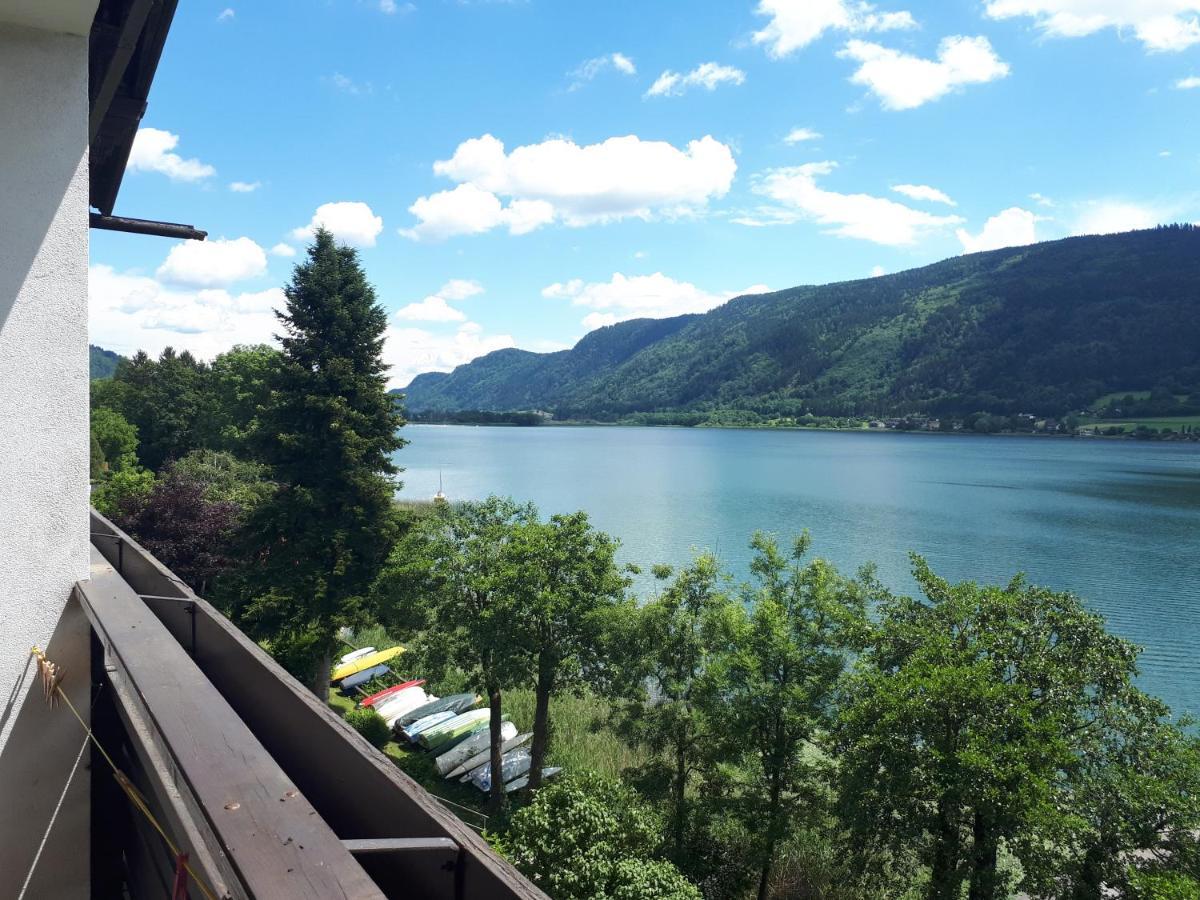Maren Seeblick Appartement Haus Haensel&Gretel Direkt Am Ossiacher See Mit Hallenbad Stiegl Esterno foto