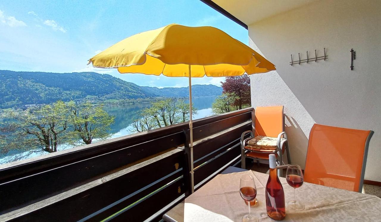 Maren Seeblick Appartement Haus Haensel&Gretel Direkt Am Ossiacher See Mit Hallenbad Stiegl Esterno foto