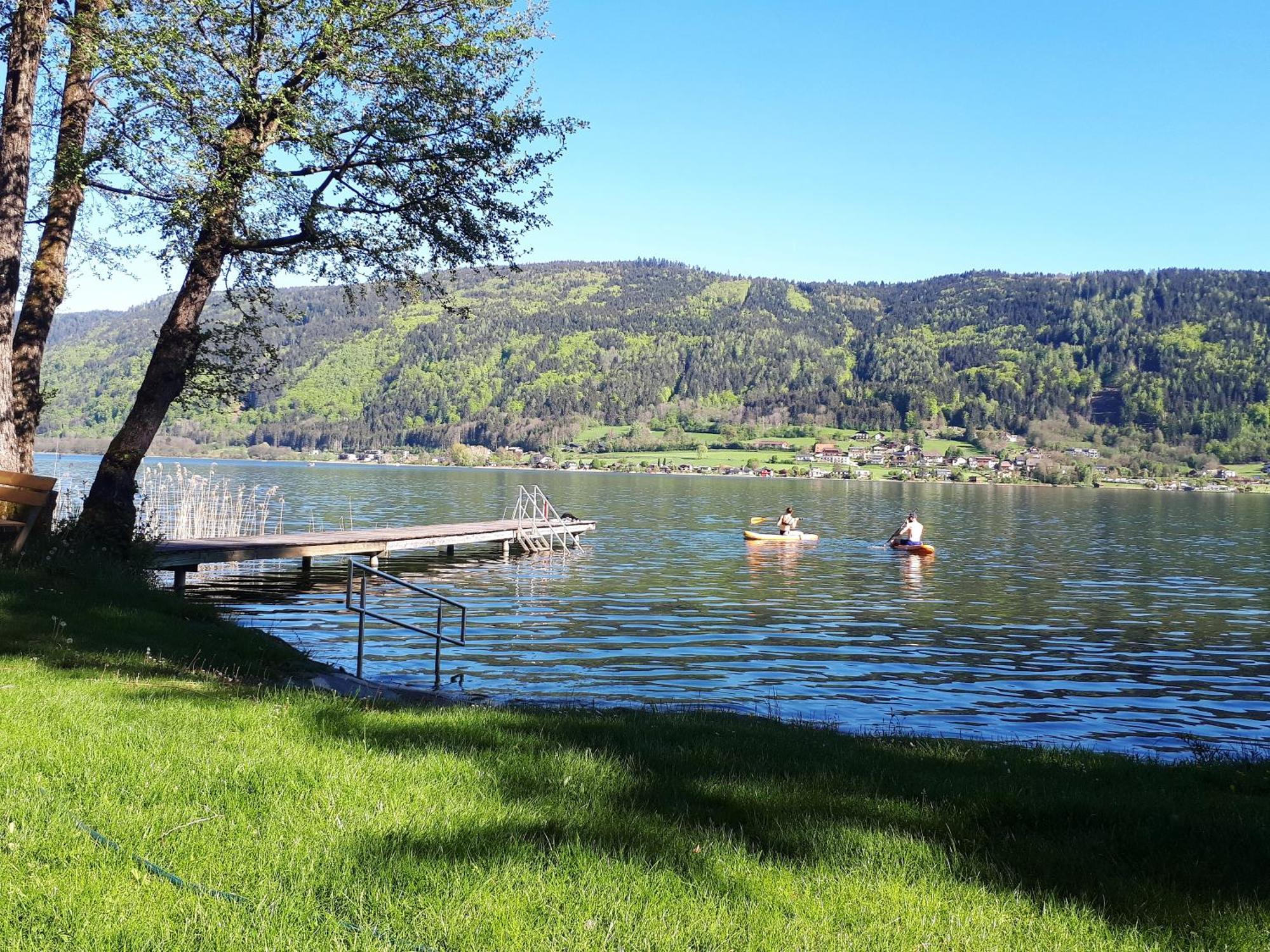 Maren Seeblick Appartement Haus Haensel&Gretel Direkt Am Ossiacher See Mit Hallenbad Skiarena Gerlitzen Stiegl Esterno foto